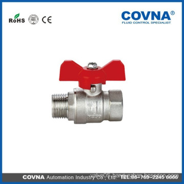 Butterfly handle nipper manual ball valve